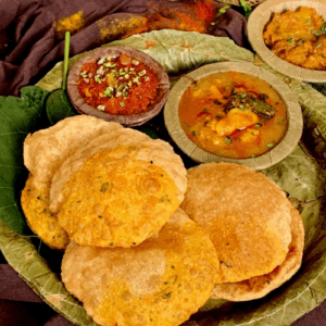 Poori-Sabji-Halwa Bhandara