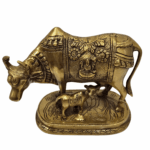 Kamdhenu Nandi cow and calf in Brass